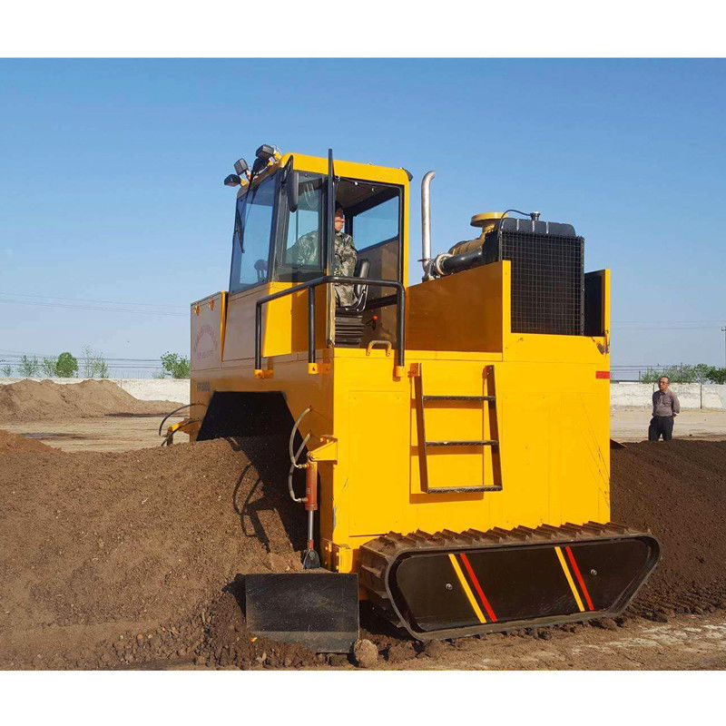 500-700 M3/H Windrow Turner Fermentasi Peralatan Kompos Tipe Perayap
