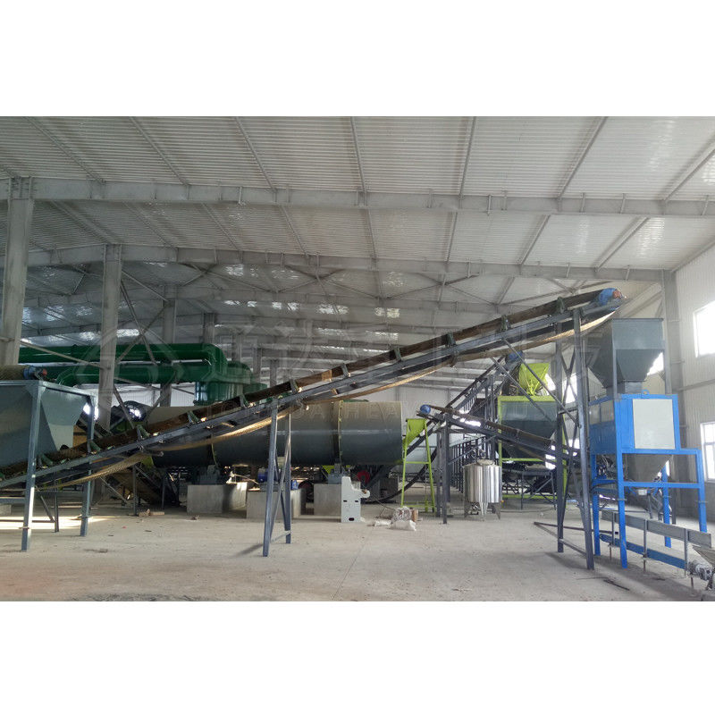 Mesin Lini Produksi Granulator Pupuk 20 Ton / Jam Untuk Butiran Organik