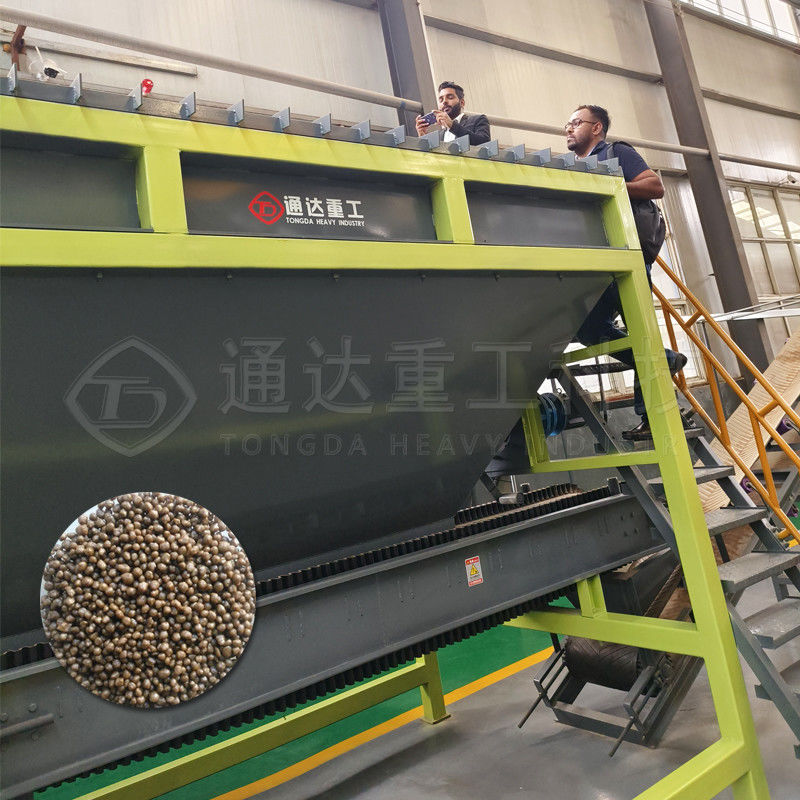 5- 8 Ton / H Pabrik pupuk Lini pupuk bahan baku organik Bin pakan forklift