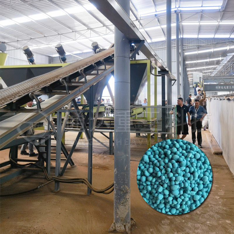 1-10t/h Pupuk Mesin drum berputar Kotoran sapi Pupuk organik Perlengkapan lini produksi