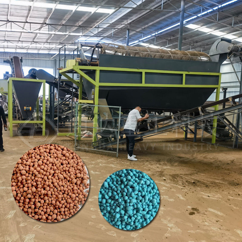 1-10t/h Pupuk Mesin drum berputar Kotoran sapi Pupuk organik Perlengkapan lini produksi