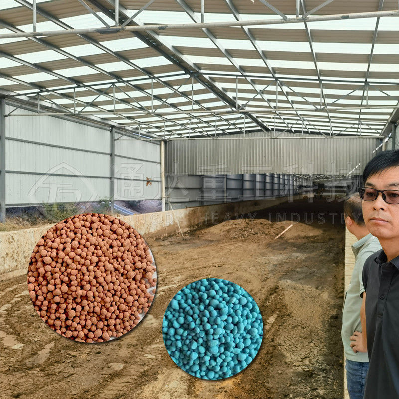 5-10t/h Baja Ayam Limbah Jamur Bulat Granula Pupuk Organik